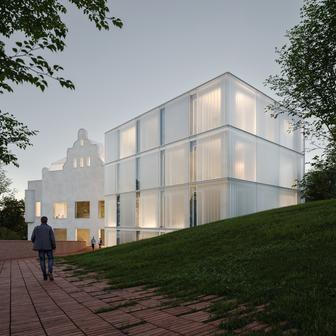 „Historickou radnici nevnímáme jako předlohu k napodobování, ale jako hodnotu, na kterou chceme navázat. Nová přístavba na ni reaguje současným výrazem a snaží se převyprávět její příběh jazykem dneška,“ popisuje architektka Lucie Formanová z ateliéru A8000.