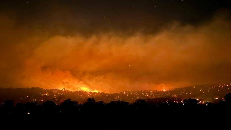 Požáry v Austrálii. Foto ze 7. ledna 2026.