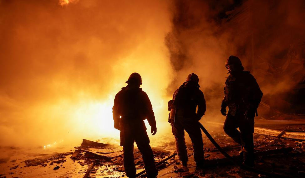 Aftermath of a Russian missile attack in Kharkiv