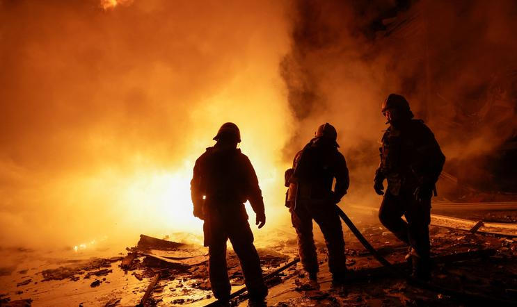 Aftermath of a Russian missile attack in Kharkiv