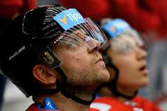 Lukáš Galvas na střídačce Olomouce (v pozadí jeho syn Jakub)