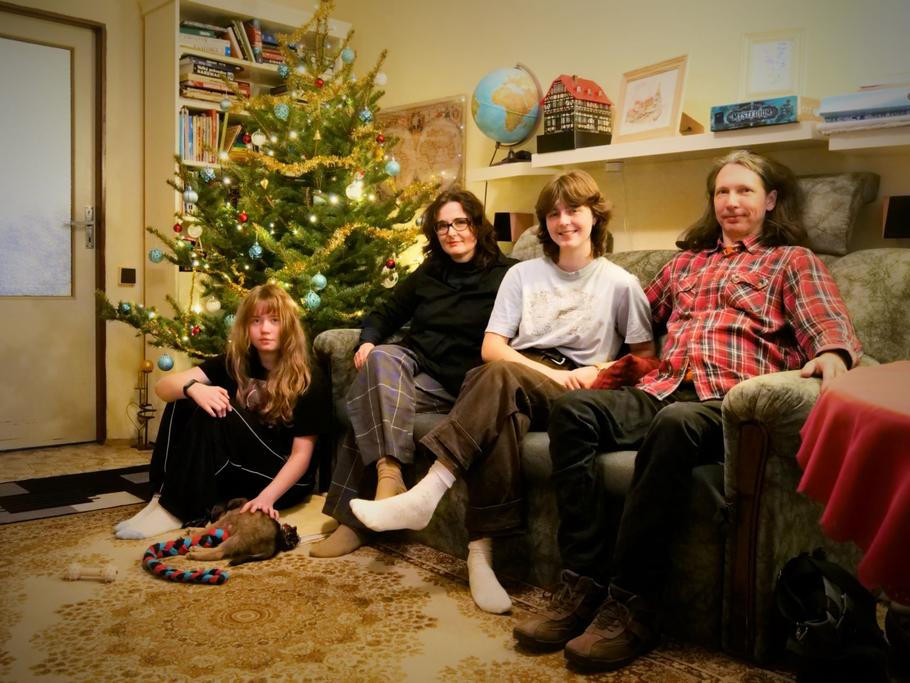 S rodinou u stromečku