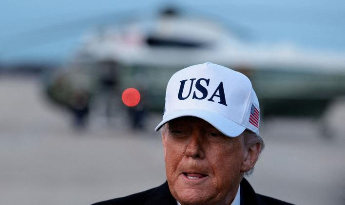 FILE PHOTO: U.S. President Trump returns from Detroit, at Joint Base Andrews