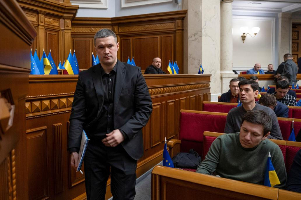 Newly appointed Defence Minister Fedorov attends a session of Ukrainian parliament in Kyiv