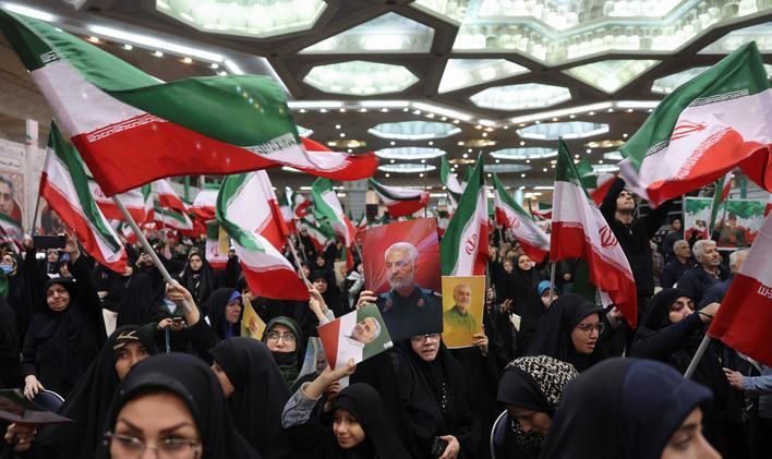 Ceremony to mark the sixth anniversary of the killing of senior Iranian military commander General Qassem Soleimani in a U.S. attack, in Tehran