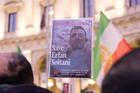 Rome, Italy. 13th Jan, 2026. A sit-in in Piazza della Repubblica in Rome was organized by the Italy-Iran Association in solidarity with the Iranian people's protests against the Ayatollah regime. Credit: Independent Photo Agency/Alamy Live News