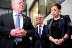 U.S. Senator Angus King meets Denmark's Foreign Minister Rasmussen and Greenland's Foreign Minister Motzfeldt in Washington