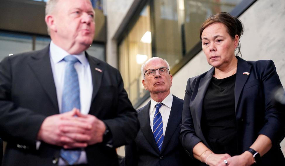 U.S. Senator Angus King meets Denmark's Foreign Minister Rasmussen and Greenland's Foreign Minister Motzfeldt in Washington