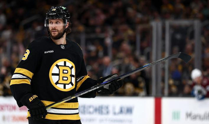 Pavel Zacha v dresu Bostonu