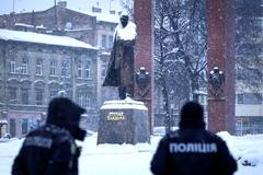 Aftermath of a Russian drone attack in in Lviv