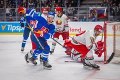 SLOVAKIA - BELARUS Adam Ruzicka (Slovakia) and Nicholas Bailen (Belarus) during the Olympic Games, Olympische Spiele, Ol