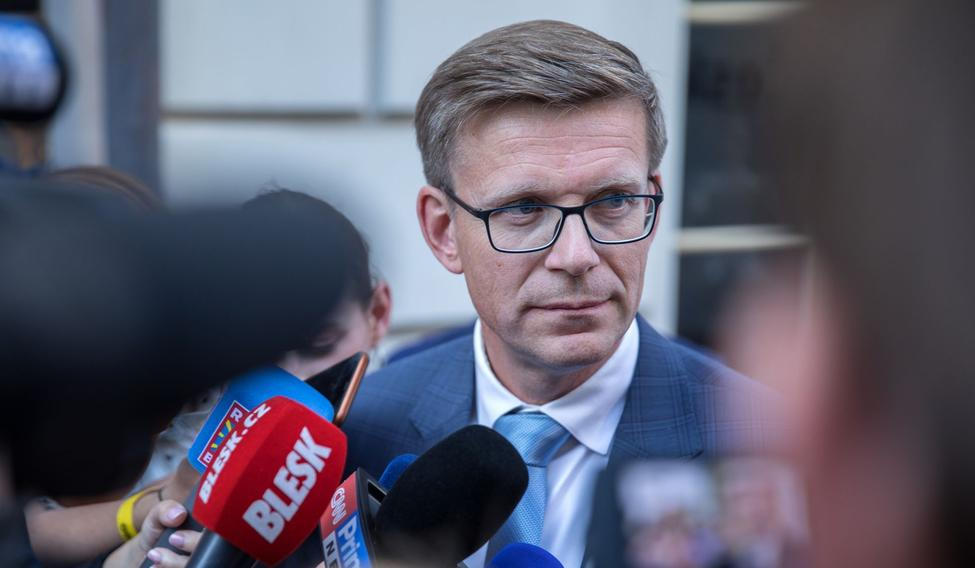 Krajské volby 2024: Martin Kupka ve volebním štábu ODS