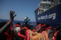FILE PHOTO: Sea-Watch 5 migrant search and rescue ship rescues migrants at the SAR zone off Libya