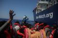 FILE PHOTO: Sea-Watch 5 migrant search and rescue ship rescues migrants at the SAR zone off Libya