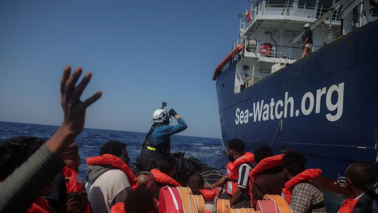 FILE PHOTO: Sea-Watch 5 migrant search and rescue ship rescues migrants at the SAR zone off Libya