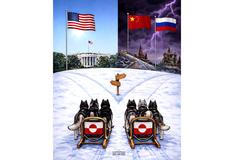 Nobelova cena, plnotučné mléko a vztyčený prostředníček – tak vypadal Trumpův týden