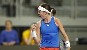 Nikola Bartůňková, tenistka, sportovkyně, reprezentantka, emoce, gesto