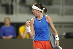 Nikola Bartůňková, tenistka, sportovkyně, reprezentantka, emoce, gesto