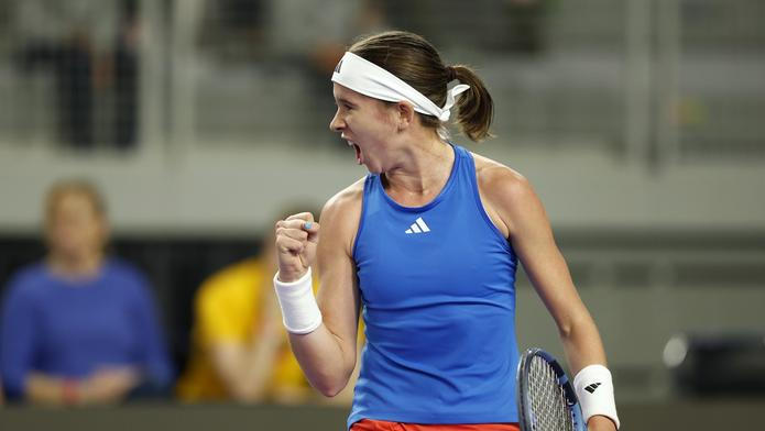 Nikola Bartůňková, tenistka, sportovkyně, reprezentantka, emoce, gesto