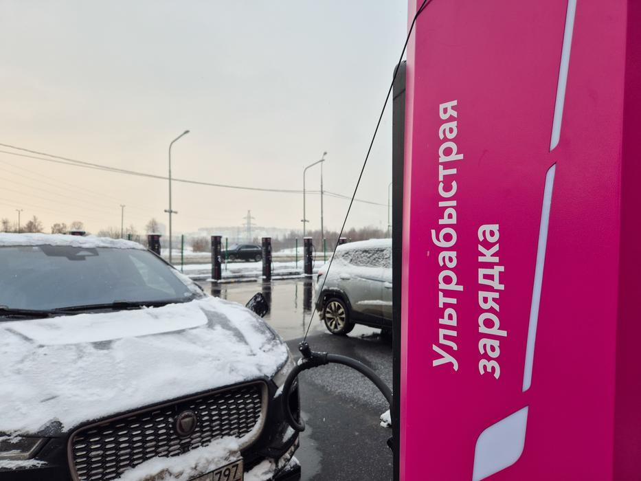Nabíjecí stanice elektromobilů v Moskvě