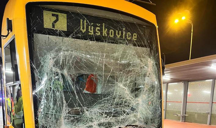Srážka tramvají v Ostravě