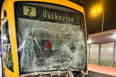 Srážka tramvají v Ostravě