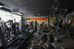 Aftermath of a Russian drone strike in Odesa