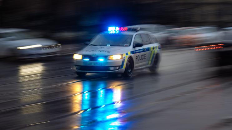 Policie, kriminalita, policejní auto, policejní zásah