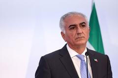 FILE PHOTO: Son of last Shah of Iran, Reza Pahlavi, gives a press conference in Paris