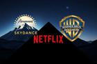 An,Image,That,Combines,The,Logos,Of,Paramount,Skydance,,Netflix