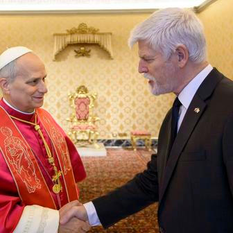ITALY - POPE LEO XIV RECEIVES IN PRIVATE AUDIENCE MR PETR PAVEL  AT  THE  VATICAN - 2026/1/19