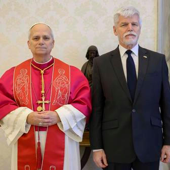 ITALY - POPE LEO XIV RECEIVES IN PRIVATE AUDIENCE MR PETR PAVEL  AT  THE  VATICAN - 2026/1/19