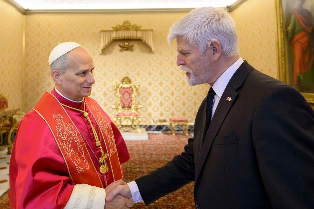 ITALY - POPE LEO XIV RECEIVES IN PRIVATE AUDIENCE MR PETR PAVEL  AT  THE  VATICAN - 2026/1/19