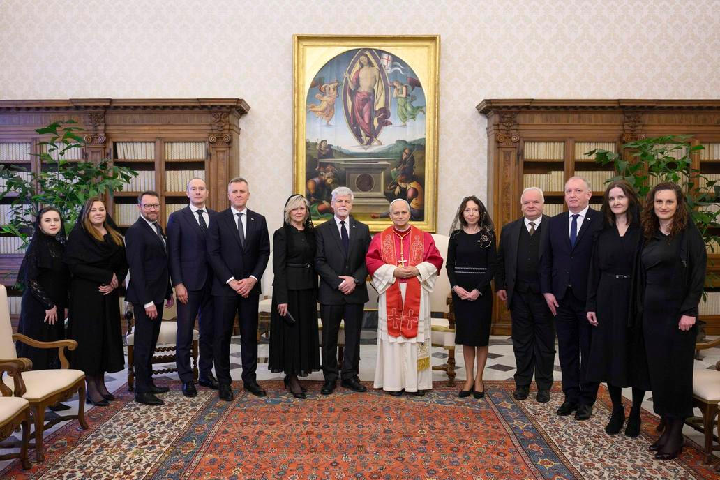 ITALY - POPE LEO XIV RECEIVES IN PRIVATE AUDIENCE MR PETR PAVEL  AT  THE  VATICAN - 2026/1/19