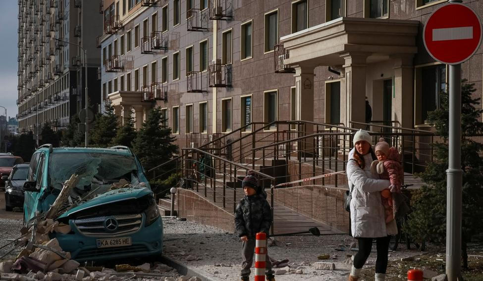 Aftermath of a Russian drone attack in Odesa