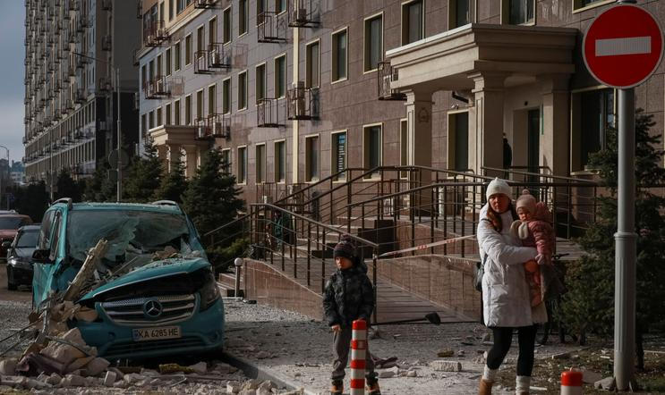 Aftermath of a Russian drone attack in Odesa