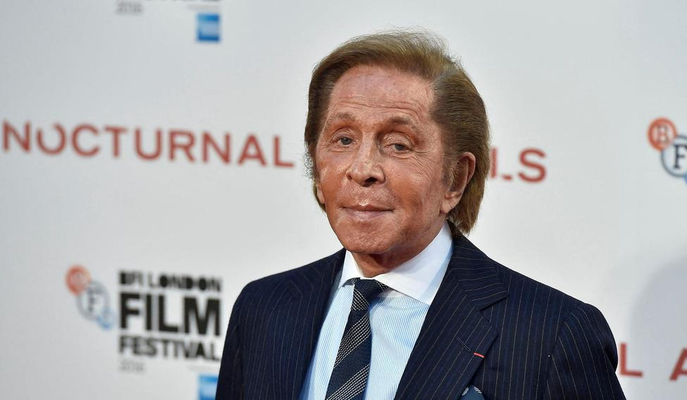 Módní návrhář Valentino Garavani na archivním foto z roku 2016.