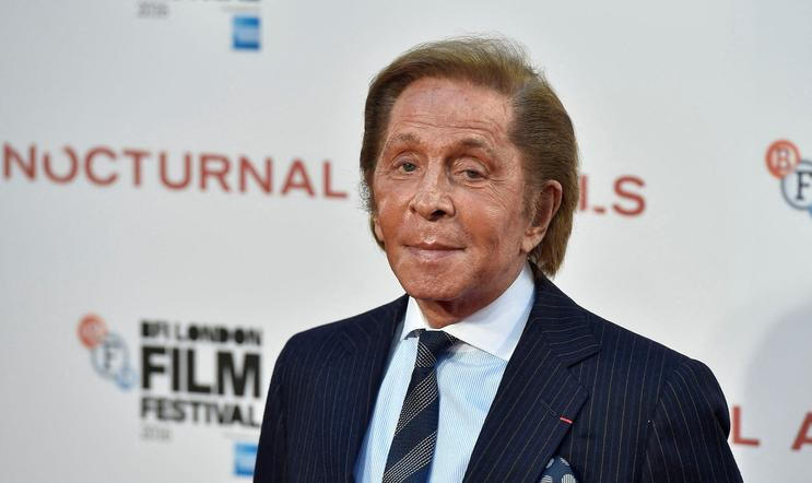 Módní návrhář Valentino Garavani na archivním foto z roku 2016.