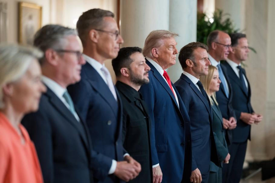 U.S President Trump Multilateral Meeting With Ukrainian And European Leaders, Washington, Dc, United States - 18 Aug 2025