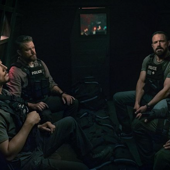 Steven Yeun, Matt Damon, Ben Affleck a Kyle Chandler ve filmu Rána.