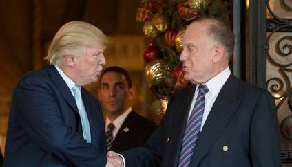 Donald Trump a jeho dlouholetý přítel, miliardář Ronald Lauder.