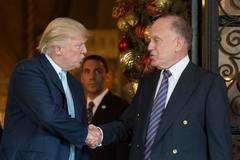 Donald Trump a jeho dlouholetý přítel, miliardář Ronald Lauder.