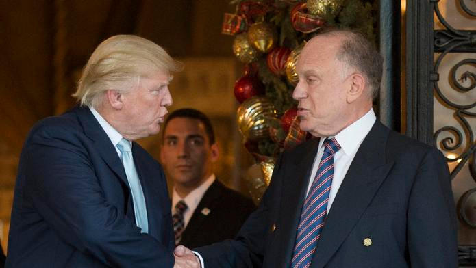 Donald Trump a jeho dlouholetý přítel, miliardář Ronald Lauder.
