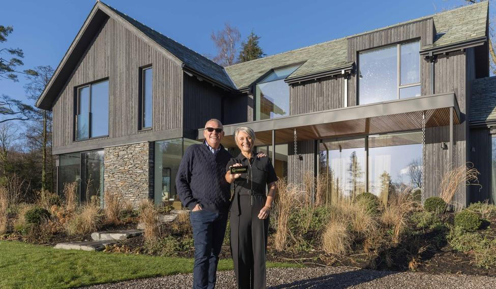 Wife wins £4.5M Omaze mansion - after ignoring husband's advice 'not to bother'