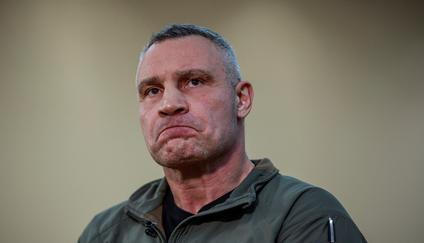 Kyiv Mayor Klitschko attends an interview with Reuters in Kyiv