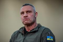 Kyiv Mayor Klitschko attends an interview with Reuters in Kyiv