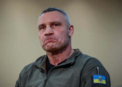 Kyiv Mayor Klitschko attends an interview with Reuters in Kyiv