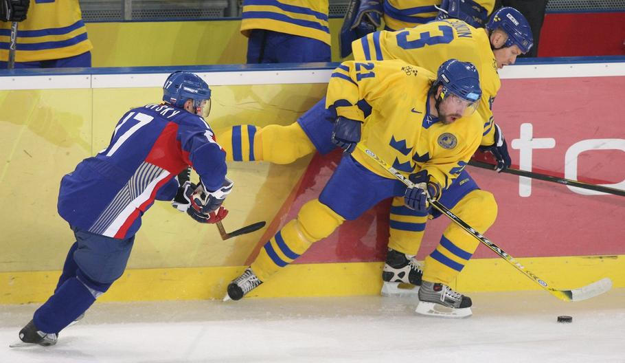 Peter Forsberg v utkání proti Slovensku na olympiádě v Turíně 2006