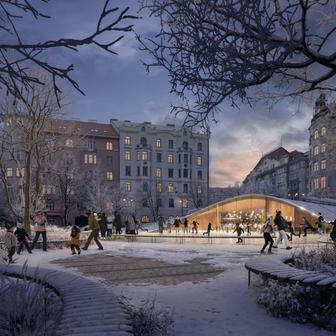 Návrh studia ADEPT, který získal podporu všech klíčových aktérů, pracuje s piazzettou jako s plynule modelovaným terénem bez bariér. Prostor tvůrci navrhli tak, aby se jím dalo přirozeně a bez problému překonat pěšky, na kole, s kočárkem i s omezenou mobilitou. A omezení automobilové dopravy uvolní místo pro to podstatné – setkávání, odpočinek a městský život.