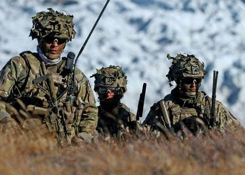 FILE PHOTO: Military drills in Greenland
